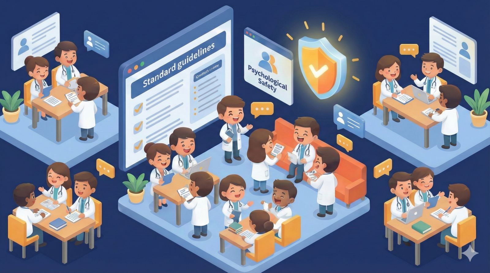 オンラインで学ぶ初期研修医のイメージ